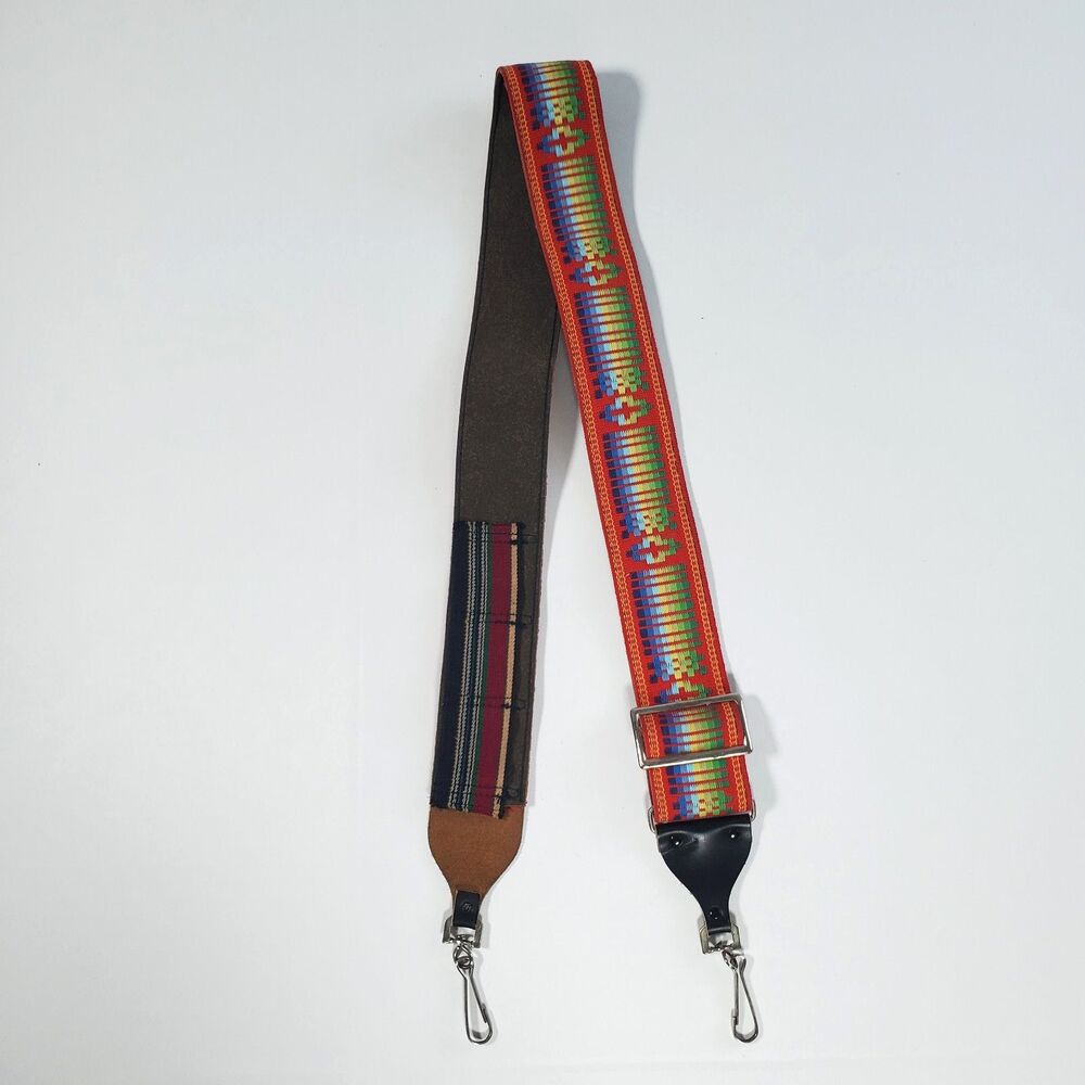 Vintage Bobby Lee Camera Strap Southwestern Design Leather Sotile Patton PA 39"